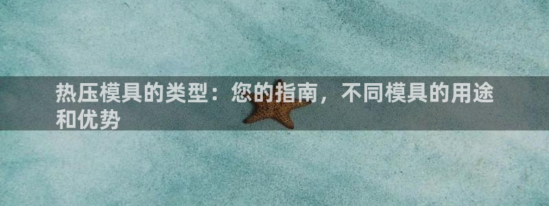 易倍网络技术有限公司官网：热压模具的类型：您的指南，不同