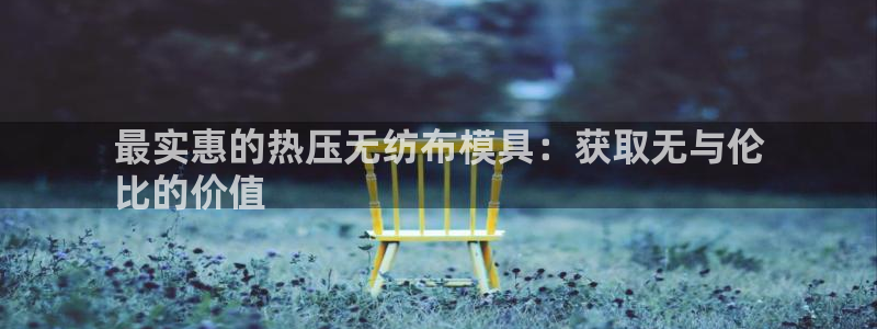 易倍网页版登录：最实惠的热压无纺布模具：获取无与伦
比的