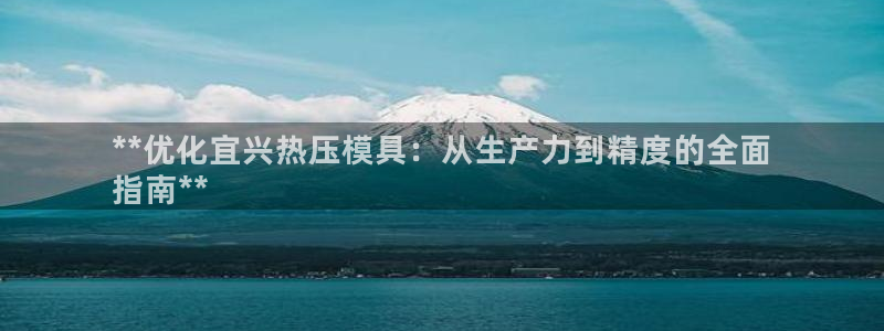 易倍申有用吗：**优化宜兴热压模具：从生产力到精度的全面
