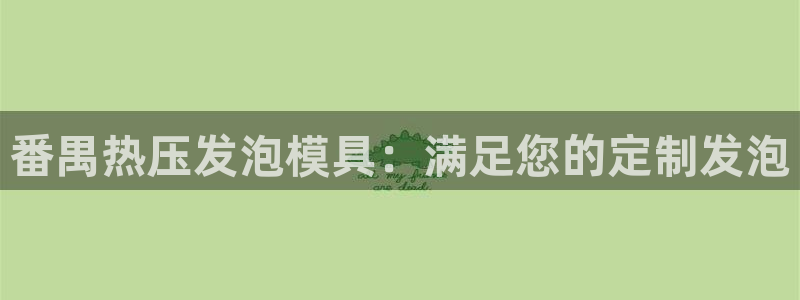 易倍单词登录平台：番禺热压发泡模具：满足您的定制发泡
